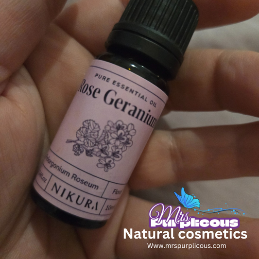 Discover the Magic of Rose Geranium Essential Oil: A Guide by Mrs. Purplicous